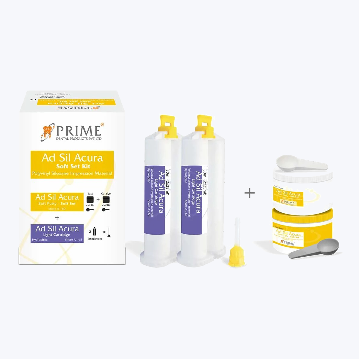 Prime Dental Ad-Sil Acura Soft Putty & Light Body